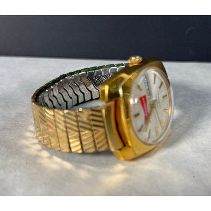 Budweiser Helbros 21 Jewel Self Winding Wristwatch — Running!