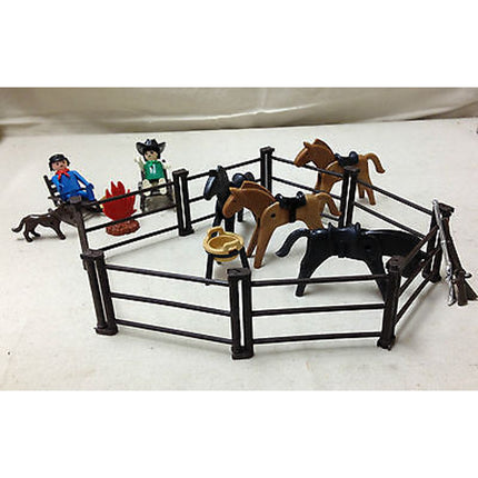 Vintage Geobra Playmobil Cowboys & Indians Figures – Classic Preschool Toys