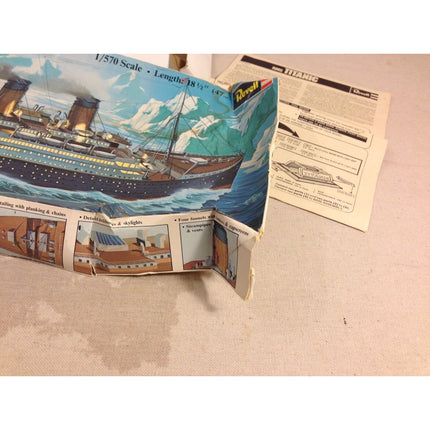 Vintage 1976 Revell RMS Titanic 1/570 Scale Model Kit – H-445