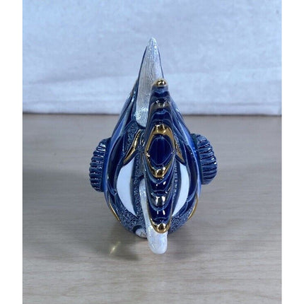 De Rosa Angel Fish Hand Carved Hand Painted Figurine Original Box 5"