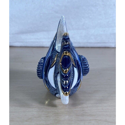 De Rosa Angel Fish Hand Carved Hand Painted Figurine in Box