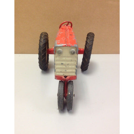 VTG 1950s Tru Scale Tractor & Combine Set – Die Cast & Pressed Steel Red/White