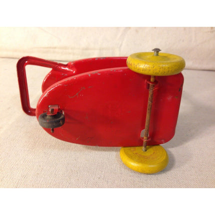 Vintage 1930s-40s Marx Die Cast Red 3-Wheel Toy Cart Table – Working