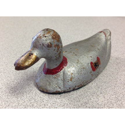 Vintage Hubley 3.5" Mallard Duck Painted Paperweight