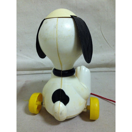 VTG 1970s Hasbro Snoopy & Woodstock Pull Toy – Spinning Ears Helicopter Peanuts