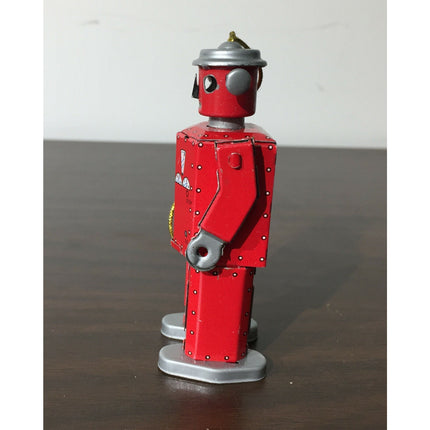 2 Schylling Tin Toy Ornaments – Robot & Ocean Liner (1997 Reproduction) w/ Boxes