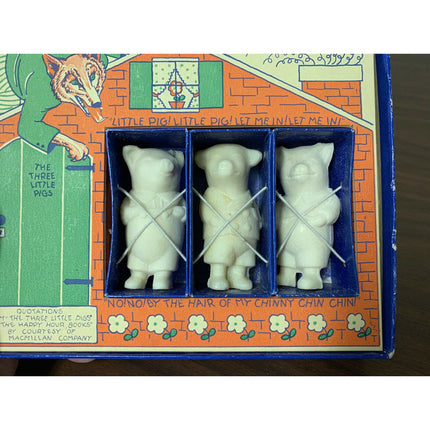 1930’s Three Little Pigs Soap Set / NIB – With Original Sleeve & Inserts NIB