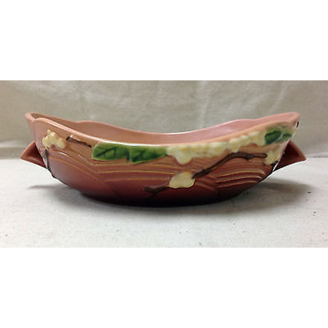 Vintage Roseville Snowberry Pink Bowl Pottery 1BL-8