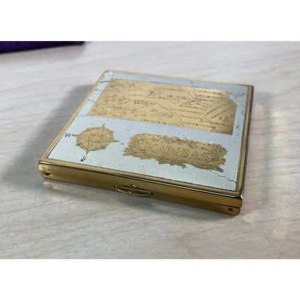 Wadsworth “Kansas” Ladies Compact – 3" Vintage Makeup Powder Case