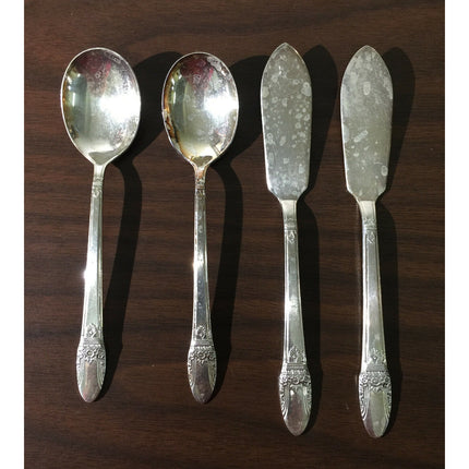 63-Piece 1847 Rogers Bros "First Love" Silverplate Flatware Set for 12