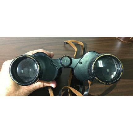 Vintage 1930s–40s Carl Zeiss Jena Delactis 8x40 Brass Body Binoculars w/ Case