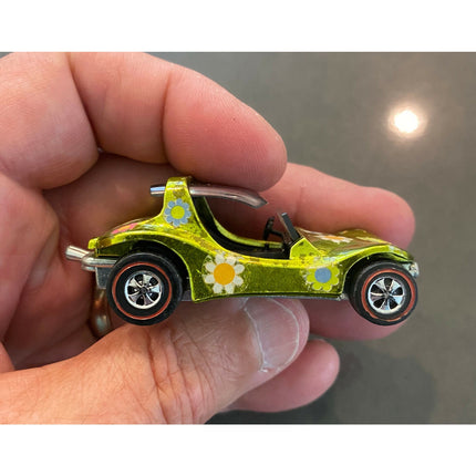 1970 Hot Wheels Redline “Sand Crab” Spectraflame Yellow Die-Cast Car Toy