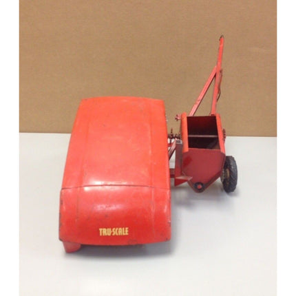 VTG 1950s Tru Scale Tractor & Combine Set – Die Cast & Pressed Steel Red/White