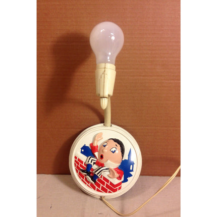 Vintage 1950s Goodman Humpty Dumpty Pin-Up Wall Lamp w/ Shade
