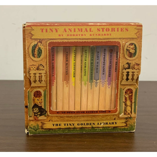 Tiny Animal Stories by Dorothy Kunhardt – 1948 Simon & Schuster – 12 Mini Books