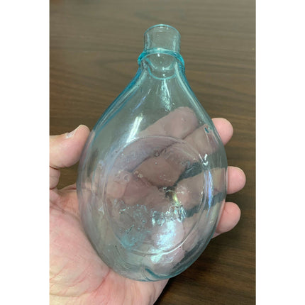 Antique Windsor Glass Turtle Baby Bottle – Circa 1900 Feeder Nurser