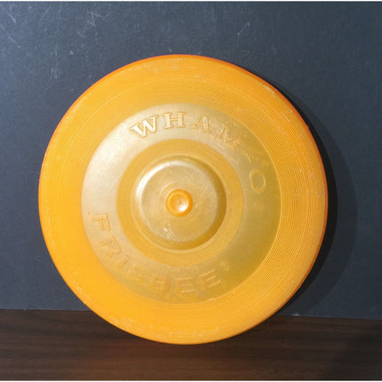 Vintage 1966 Wham-O Frisbee – Orange & Yellow Plastic Flying Disc