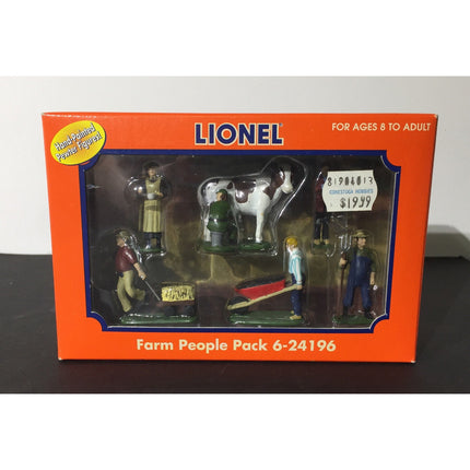 Lionel Farm People Pack #6-24196 NIB 6 Hand-Painted Pewter Figures
