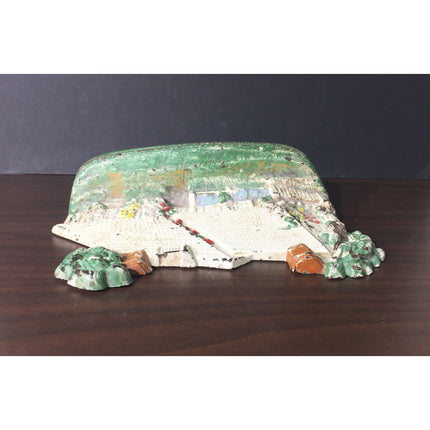 Vintage 1920s Hubley “Cape Cod” Cast Iron Doorstop – Hand Painted