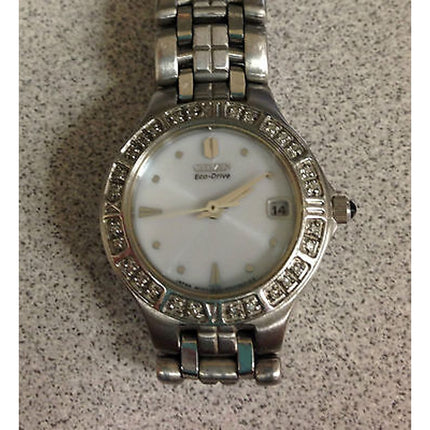 Citizens Ladies Eco-Drive Stainless Steel Wristwatch
