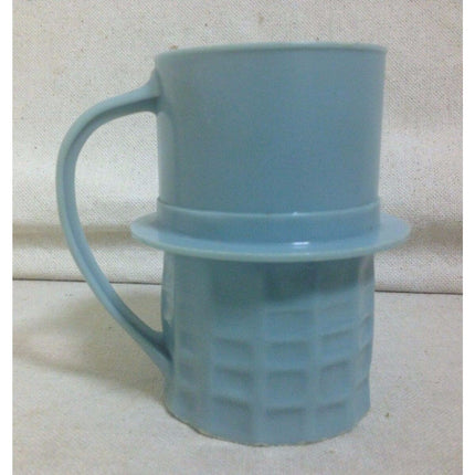 Vintage Planters Mr. Peanut Light Blue Plastic Mug – Advertising Drink Cup