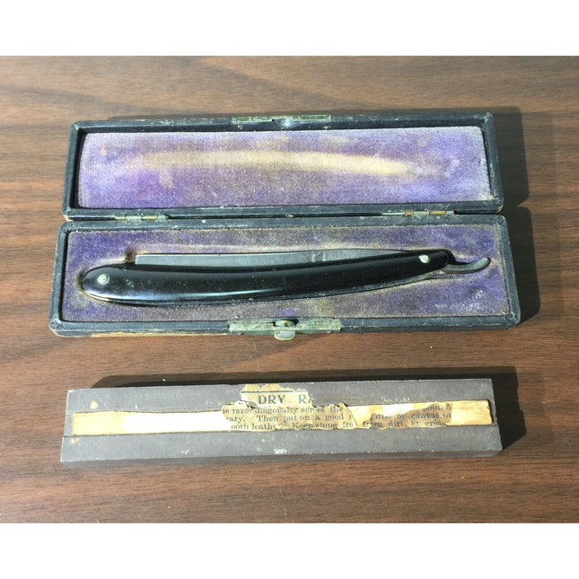 Krusius Bros KB Extra #86 Straight Razor – w/ Case & Sharpening Stone