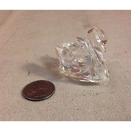 Swarovski Crystal Swan Display Decor with Original Box & COA