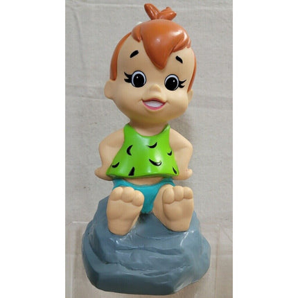 Lot of 4 Flintstones Plastic Still Banks (1994) – Fred, Barney Pebbles & Bam Bam