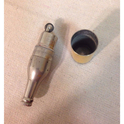 Vintage 1940s Royal Crown Cola Bottle Lighter – Metal w/ Paper Label – Unfired