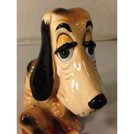 Vintage Japan Porcelain Droopy / Sad Basset Hound Figurine