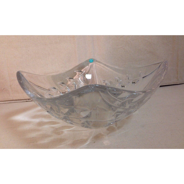Signed Tiffany Floral Vine Glass Serving Bowl w/ Sticker – Made in Austria