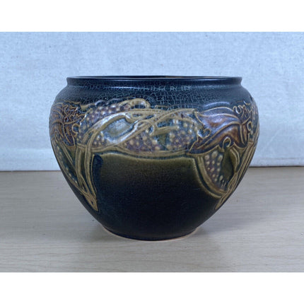 Roseville “Rosecraft” Bowl – 1920s Art Pottery Decor – 5" Tall