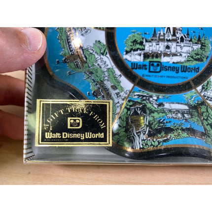 1970’s Walt Disney World Scalloped Magic Kingdom Dish Decor Plate – Unopened Box