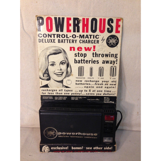 VTG Fedtro Powerhouse Control-O-Matic Deluxe Battery Charger Original Packaging