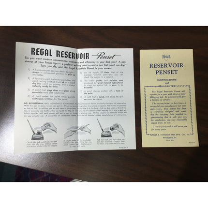 1940s Regal Reservoir Penset by Turner & Harrison – Unused w/ Box & Instructions