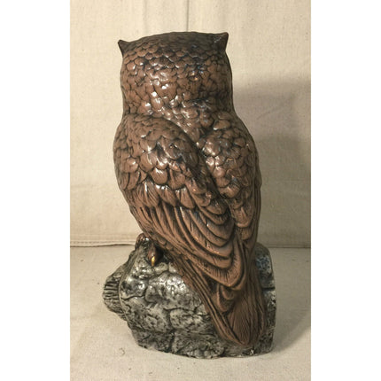 Mid-Century Holland Mold Owl Figurine – Plaster Chalkware 10.25"