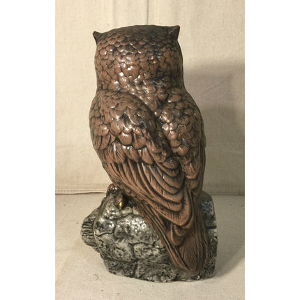 Mid-Century Holland Mold Owl Figurine Plaster Chalkware