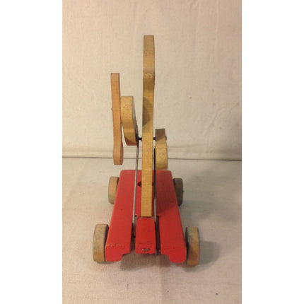 Vintage Fisher Price Donald Duck Drum Major Pull Toy #432-532