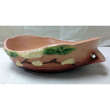 Vintage Roseville Snowberry Pink Bowl Pottery 1BL-8