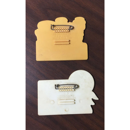 2 Bob Hope Desert Classic Golf Badges 1972 Guest & 1974 Season TTC Trammel Co.