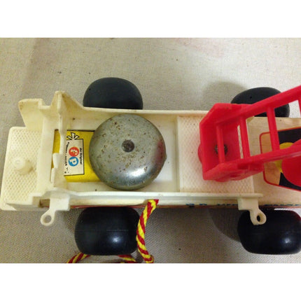 Vintage 1960’s Fisher Price Fire Engine Pull Toy #720 – Wood & Plastic