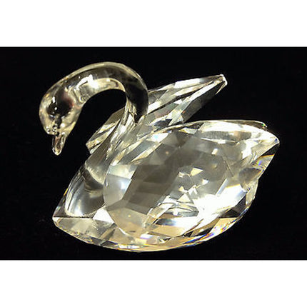 Swarovski Crystal Swan Display Decor with Original Box & COA