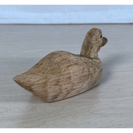 1984 Carl Geesey Handcarved Wooden Duck 6” Figurine