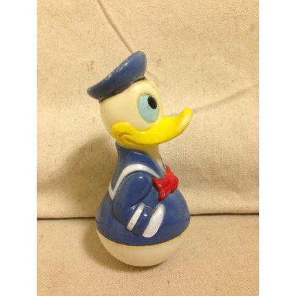 Vintage 1975 Disney Donald Duck Small Wobble Rattle Toy