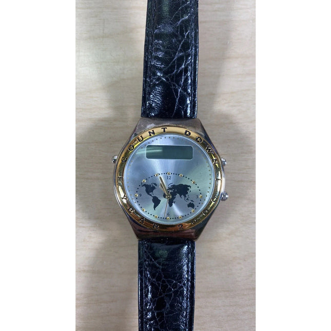Count Down Year 2000 Quartz Wristwatch – Millennium Collectible – Needs Battery!