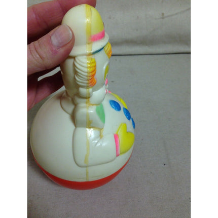 Vintage 1977 Sanitoy Baby Chime Roly Poly Musical Toy