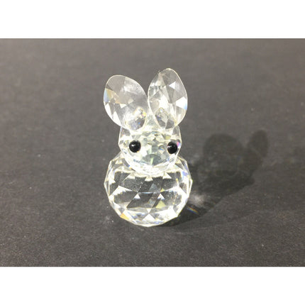 Swarovski #7652 Rabbit Lead Crystal Figurine Original Container 2.75"