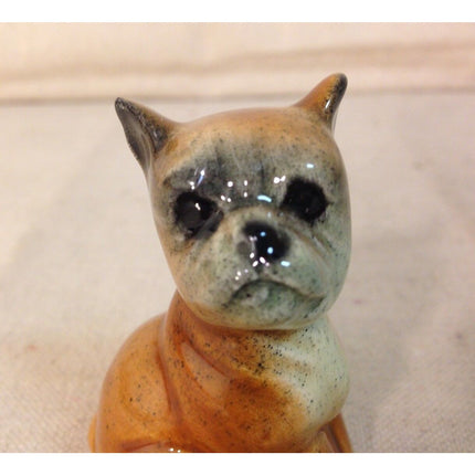 Vintage Goebel West Germany Sitting Puppy Figurine – 2.5" Ceramic Dog