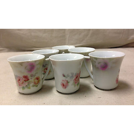 Vintage 7-Piece German Chocolate Pot & 6 Cup/Saucer Set