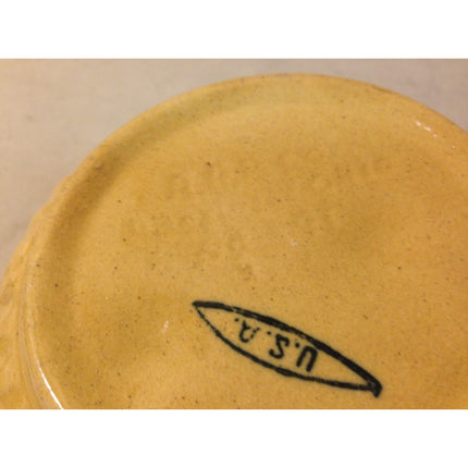 Vintage RRP 8" Mixing Bowl – Cream with Yellow, Brown & White Stripes